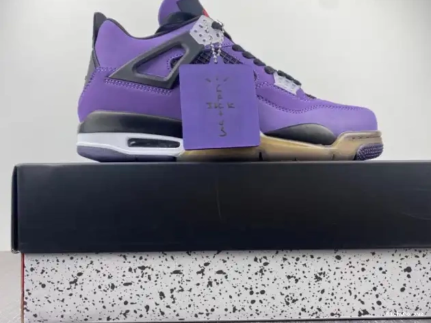(FRIENDS SCOTT 4 TRAVIS LN4 RETRO JORDAN PURPLE FAMILY) AND 766296 0514